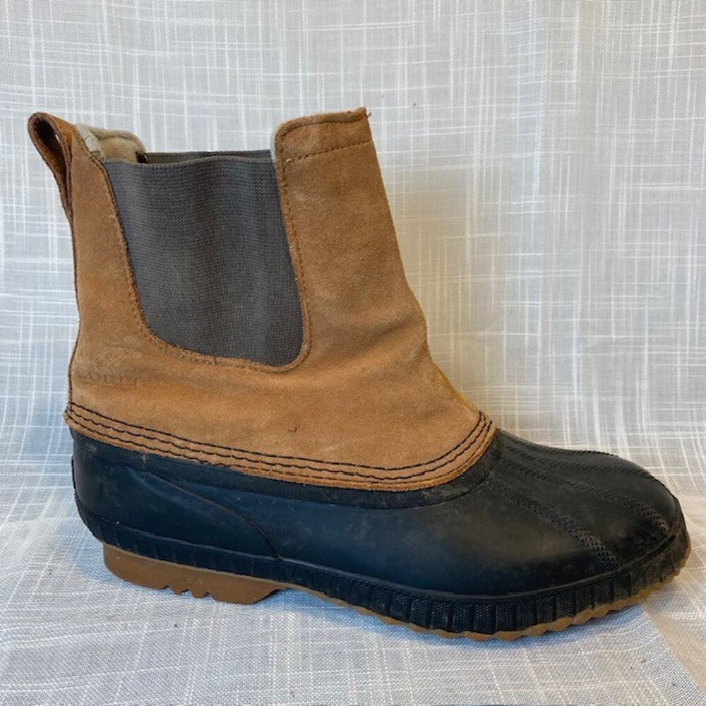 Sorel Cheyanne Duck Ankle Boots NY2674-286 Waterproof Brown Mens Size 7